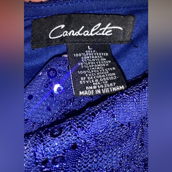 Royal Blue Dress For Women in Size Large - Picture 8 of 8